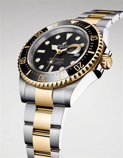 rolex sea dweller two tone